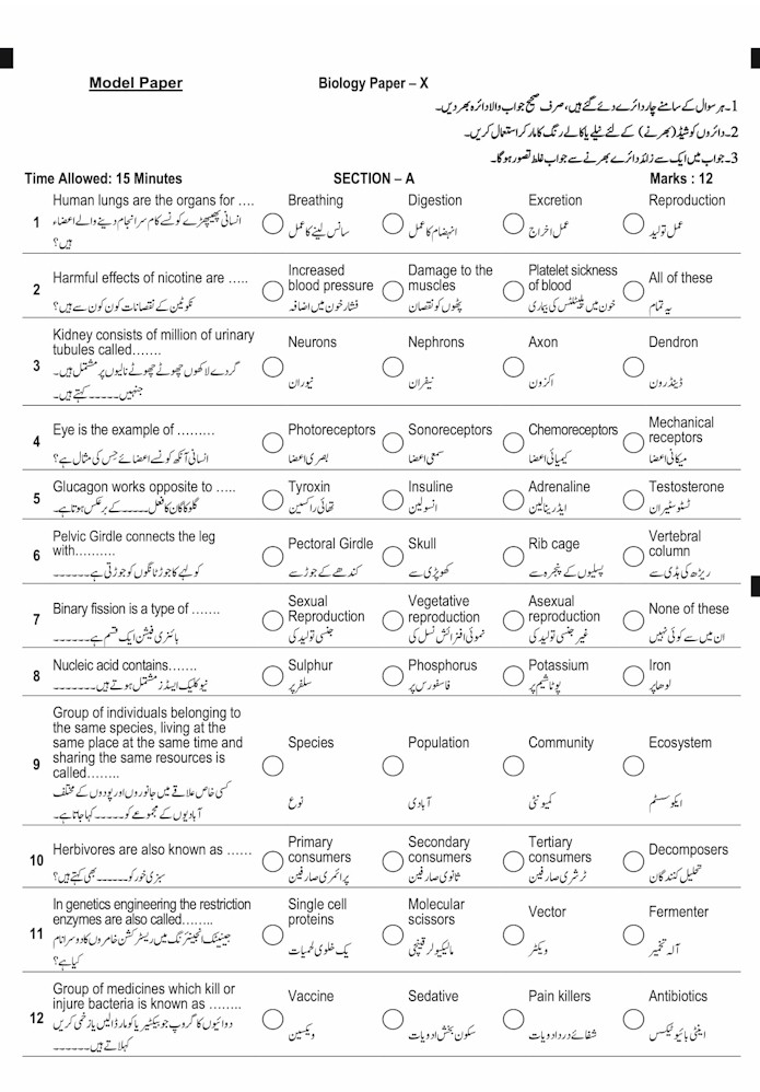 SSc Exam Papers